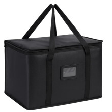 Food Delivery Bag, 50L Insulated Thermal Bag for Hot and Cold Food, Waterproof and Reusable Catering Bag with Sturdy Zipper for Groceries, Pizza Deli