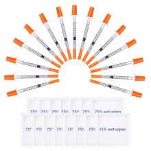 Sfunpu 15 Pack 1ml 30G 8mm Plastic Multi-Purpose Measuring Tools, Individually Packed, Pet Liquid Feeding Tools,Contains 15 packets of pads.