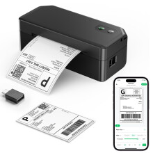 SVANTTO Bluetooth Thermal Label Printer 4x6, Shipping Label Printer for Royal Mail, DPD, eBay, Etsy, Shopify, Compatible with iOS, Android, macOS, Wi