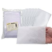 TIGA-MED Disposable Washcloths | 100x Ultra Soft Non-Woven Wash Gloves – Hygienic Body Cleansing Mitts for Patients, Home Care, Elderly and Travel |
