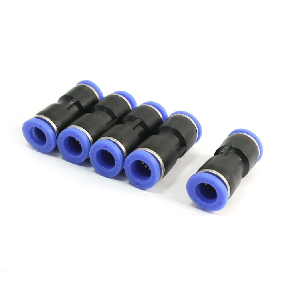Uxcell 5Pcs Pneumatic 8Mm To 8Mm Straight Push In Connectors Quick Fittings 38Mm Length 96239872