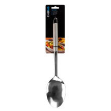 Chef Aid Stainless Steel Serving Spoon, Large spoon ideal for buffet salads or serving large tray bakes fitted with easy store hanging loop, Dishwash