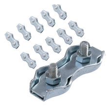 KATSU Electric Fence Wire Connector 10PCs 6mm Rope Clip Duplex Bolt Cable Clamp Poly Electric Fencing Joint