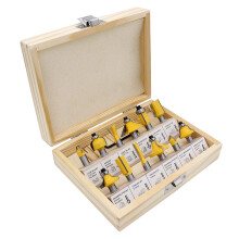 DingGreat 12 Pcs Carbide Tipped Router Bit Set, 8mm Shank Woodworking Milling Saw Cutter Edging Router Bits Wood Drilling Power Tools