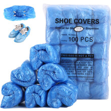 LCPCX 100 pcs T-Clip Disposable Shoe Covers for Shoe Cover Refills for Automatic Shoe Cover dispensers, Suitable for a Wide Range of Shoe Cover dispe