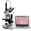 Swift Swift SW350T Compound Trinocular Microscope,40X-2500X Magnification,Two-Layer Mechanical Stage,with 5.0 mp Camera and Software Windows/Mac Compatible 1