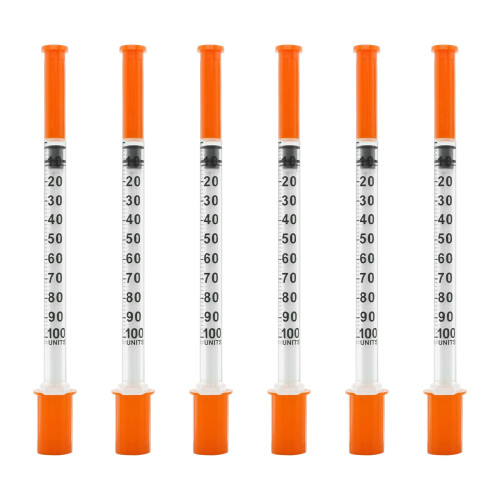 COTOM 1ml with 30Ga 8mm Plastic Pipette，Individually Packed (100PCS)