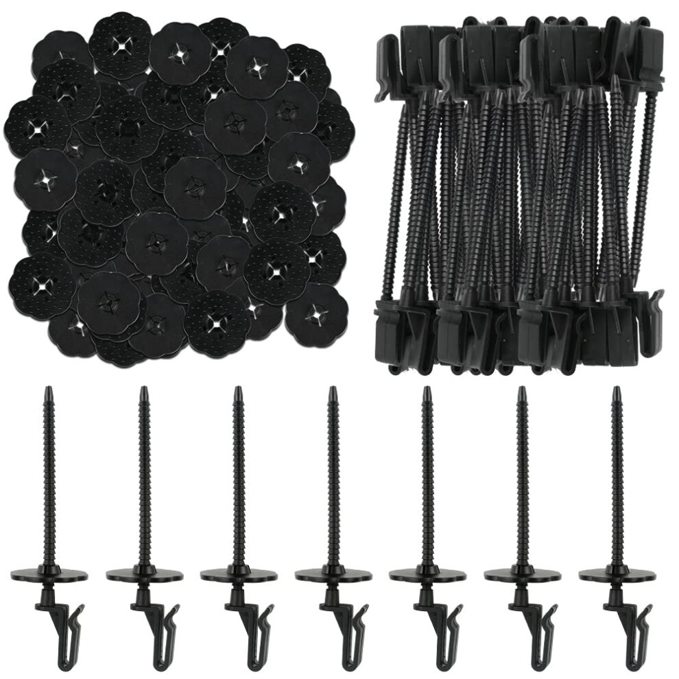Solar Panel Guard Clips, 35 Mm Nylon Solar Panel Wire Fence Fasteners Fence Panel Clips Animal Guard Fastener Clips For Solar Panel Bird Wire Pigeon 74155057