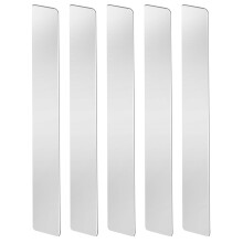 Stainless Steel Strips Metal Shim Stock Metal Gap Strip 30 x 2.54 x 0.6CM Trimmed Stainless Steel Sheet for Kitchen Gap Filler DIY Craft 5 Pcs