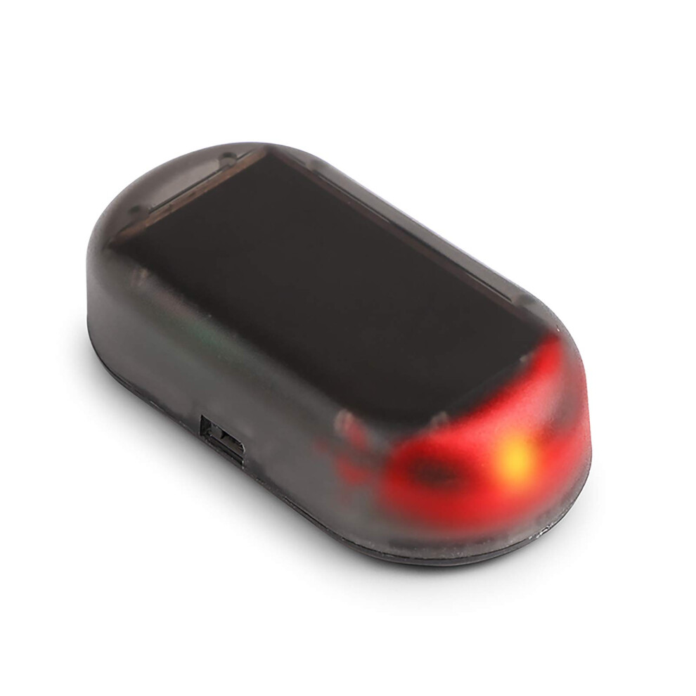 Solar Powe Fake Car Alarm, Dummy Alarm Box With Flashing Led, Dummy Alarm Box, Car Security Devices, System Lamp With Led Intelligent Se Red/Light 45219139