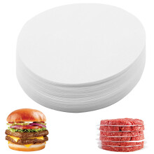 500-Pack Burger Paper Sheets – 11cm Round Patty Paper – for Burgers, and More – Bulk Pack for High-Volume Kitchens