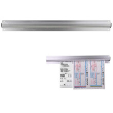 Tab Grabber, Ticket Holder Restaurant Tab Order Grabber Kitchen Order Holder 45cm Aluminium Ticket Grabber Wall-Mounted Ticket Rail Rack Holder Bill
