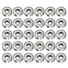 Saipor 30PCS 608ZZ Ball Bearings Kit, Double Shielded Miniature Deep Groove 608 ZZ Skateboard Bearing Carbon Steel for Furniture Wheel, Skateboards,