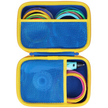 Lebakort Hard Case Compatible with SCRIB3D P1 3D Printing Pen / MYNT3D Super 3D Pen / 3Doodler Start 3D Printing Pen - Blue+Yellow (Only Case)