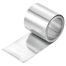 sourcing map 1 Pcs Zinc Sheets, 99.99% High Purity Zinc Plate 0.02"x2"x39"(0.5x50x1000mm) Metal Zinc Foil Zinc Anode Strip for Science Lab Industry D
