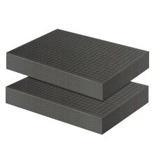 SDLDEER 2 PCS Pick and Pluck Cubed Foam, 400mm x 300mm x 50mm Pre-Cutted Foam Inserts for Tool Box Storage, Case Organization, Camera Cases