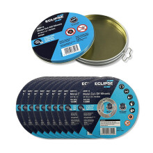 Eclipse Professional Tools A60V115 Ultra-Thin Cutting Discs 115 x 1.0 x 22.23mm - Precision Cuts, Minimal Heat, Reduced Material Loss, Ideal for Meta