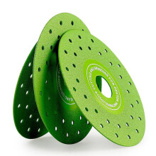 Tebbomp 3PCS 115MM Vacuum Brazed Ultra-Thin Multi-Pore Flat Abrasive Sheet Disc for Porcelain Ceramic Tile Saw Blade