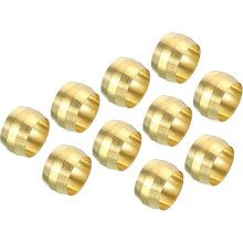10 Pcs 15mm Compression Olives Copper, 15mm Copper Pipe Fittings for Plumbing Pipe