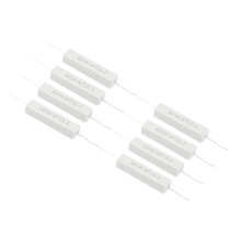 PATIKIL 8 Pcs 47 Ohm Resistors, 10W Ceramic Cement Resistor Power Cement Resistor Kit Tolerance 5% for Power Adapters Audio Computer TV Circuit Board
