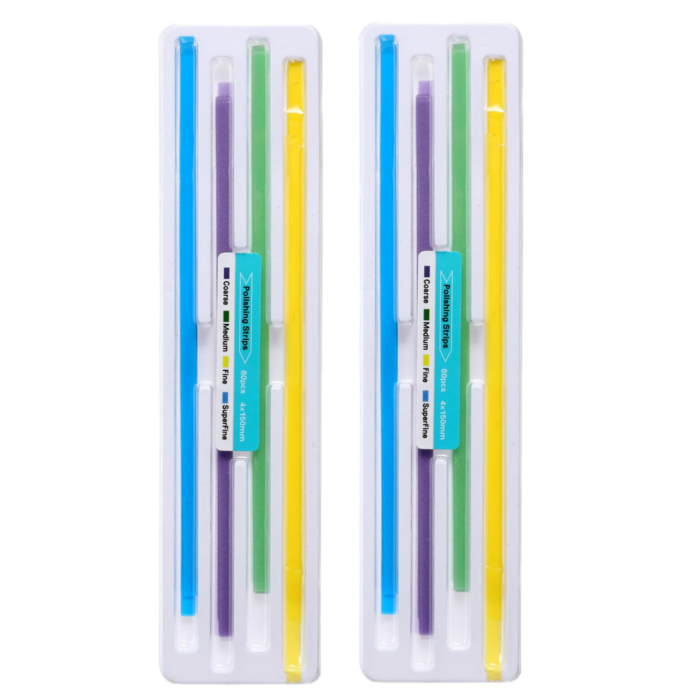 Hpmjz Dental Polishing Strips Teeth Sanding Grinding Tool Universal Dental Abrasive Strips Teeth Polishing Finishing 4Mm X 150Mm Finishing Tooth File