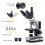 Swift Swift SW350T Compound Trinocular Microscope,40X-2500X Magnification,Two-Layer Mechanical Stage,with 5.0 mp Camera and Software Windows/Mac Compatible 2