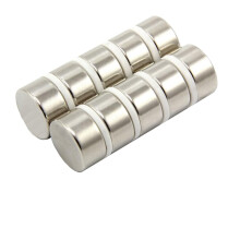 N42 Neodymium Magnet for Arts, Crafts, Model Making, DIY, Hobbies, Office, and Home - 20mm dia x 10mm thick - 12.1kg Pull - Pack of 10