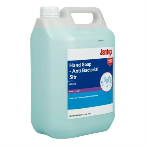 Jantex Unperfumed Liquid Hand Soap Refill 5Ltr GC976 1