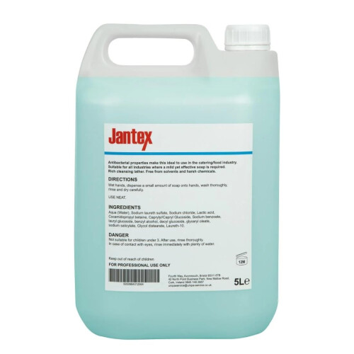 Jantex Unperfumed Liquid Hand Soap Refill 5Ltr GC976 2