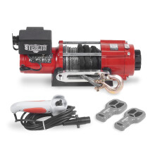 Stealth 4500lb 12v Wireless Recovery Budget Electric Winch - Powerful Wound Motor - Full Steel Gearing - Heavy Duty Solenoid, Mounting Plate, Wireles