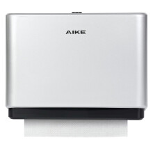 AIKE Paper Towel Dispenser Wall Mounted, Compatible Z-Fold & H2 For Paper Fold Size 25.3 x 8 (cm) or Smaller, Hand Towel Dispenser Can Hold at least