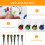 Lyeteung 150 PCS 5mm Plastic LED Diode Lamp Socket, LED Diode Holder, Diode Holder Clip Bezel Mount, Black 6