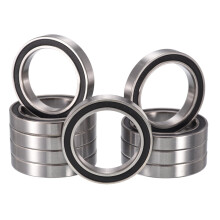 HiPicco 6806-2RS Deep Groove Ball Bearings, ID 30mm x OD 42mm x Width 7mm Double Rubber Sealed Ball Bearing Pre-Lubricated Chrome Steel Z2 Lever 10pc