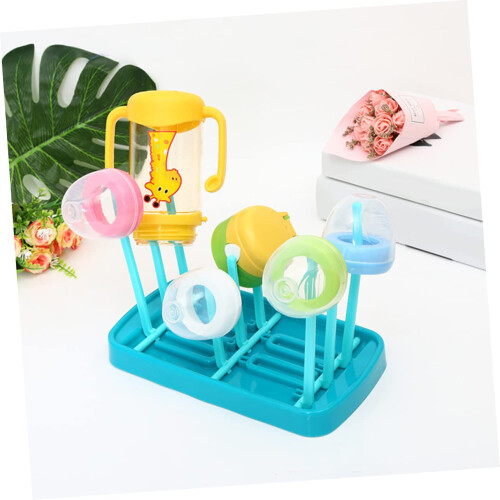 Bottle Drying Rack with Removable Drip Tray, Foldable Cup Storage Rack for Kitchen Countertop 2