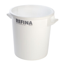REFINA X-1 50L Mixing Tub for Plasters, Screeds, Resins & More - 47 cm Tall, Thick-Walled HPDE Plastic Bucket with Handles & Withstands -30C to 100