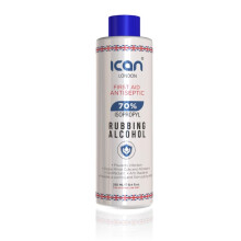 ican london isopropyl rubbing Alcohol 70% First aid Antiseptic Disinfectant/Cleaning Fluid 250ml