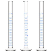 Labasics 3-Pack Borosilicate Glass 10 ml Heavy Wall Graduated Cylinder Measuring Cylinder