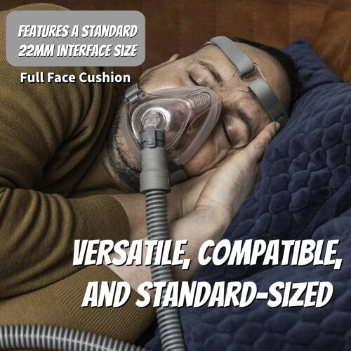 Gbbazu Replacement Universal Full Face Silicone Mask Assembly Comparable (L) 2