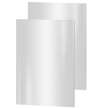 304 Stainless Steel Sheets, 2PCS 200 x 100 x 3 mm Stainless Steel Plates Stainless Steel Shim Plates Metal Sheets for Kitchen DIY Craft Making