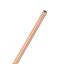 M METERXITY 1-Pack 300mm Copper Round Tube, 10mm OD 1mm Wall Thickness Copper Seamless Tubing for Construction/Machining/DIY Crafting, Metal Straight