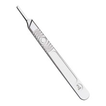 No.3 Scalpel Handle, Scalpels Compatible with Blades 10, Durable, Stainless Steel, with Graduated, Corrosion-Resistant, Precision Instrument for Mate