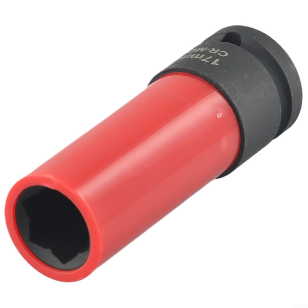 Wheel Lug Nut Socket 17Mm 6Point Flower Design 85Mm Protective Sleeve 1/2 Inch Drive For Mercedes Benz 9070919824531