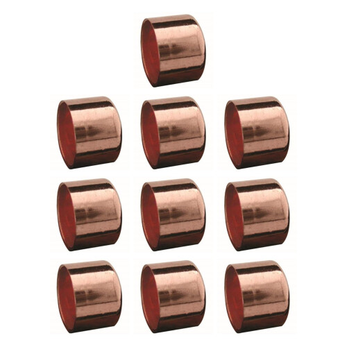 22mm Copper End Feed Stop End Cap - Bag of 10 (22mm)
