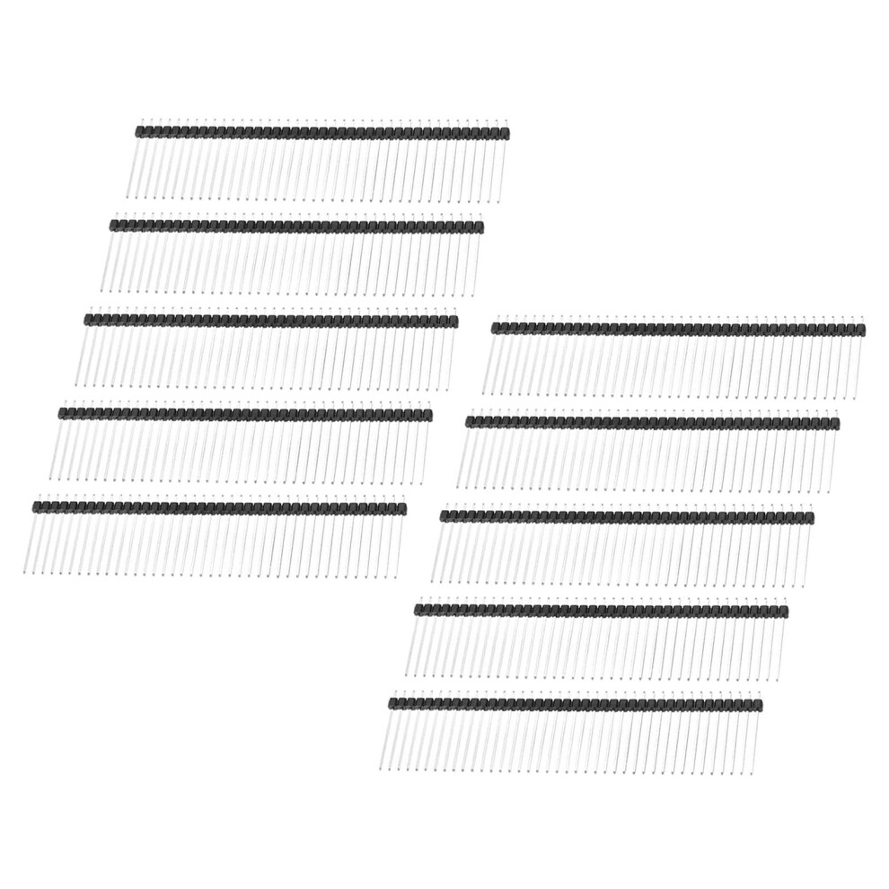 Unifizz 2.54Mm Pitch 40P Straight Single Row Male Pin Header 20Mm Length Copper Connector Strip For Pcb Board Prototyping Pack Of 30 71101316