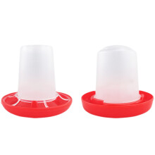 fKiZanthene Mini Chicken Feeder and Waterer Set, 160g Feed Hopper & 160ml Drinker for Chicks Brooder Backyard Poultry
