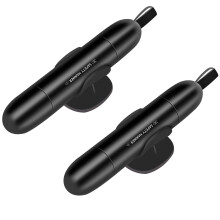 2 Pack Emergency Car Escape Tool with Tungsten Steel Window Breaker and Integrated Seatbelt Cutter, Black