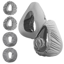 4 Pack CPAP Mask Liners Compatible with Size F20 Full Face Mask Cushion Soft Reusable Cushioned Mask Covers Absorb Facial Oils and Moisture Reduce Re