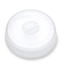 Microwave Lid with Pressure Release - 24cm BPA-Free Plastic Cover with Steam Vent to Prevent Spills and Messes, Ideal for Safe Microwaving and Cookin