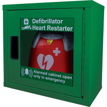 Safety First Aid Group Group Alarmed AED Cabinet, Empty