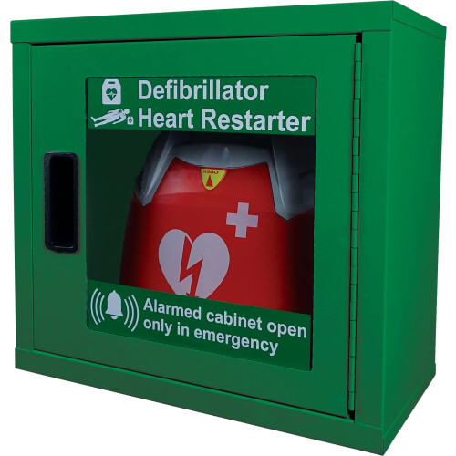 Safety First Aid Group Group Alarmed AED Cabinet, Empty